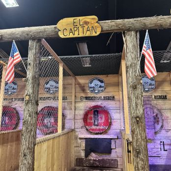 Yosemite Axe Throwing - Our lane - yeah - El Capitan! - Axe Throwing Near Me - Big Bear Lake, California