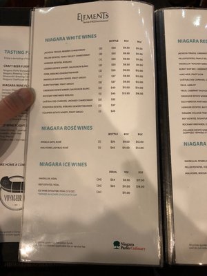 Menu photo 4 Elements on the Falls Niagara Falls, ON Menu photo 4 Elements on the Falls Niagara Falls, ON
