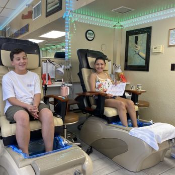 Titanic Nails - My great grandson, my grand daughter, his mom! - Nail Salons Near Me - La Habra, California Titanic Nails - My great grandson, my grand daughter, his mom! - Nail Salons Near Me - La Habra, California