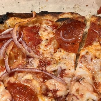 Blaze Pizza - Pepperoni and onion pizza - Salad Near Me - Sarasota, Florida