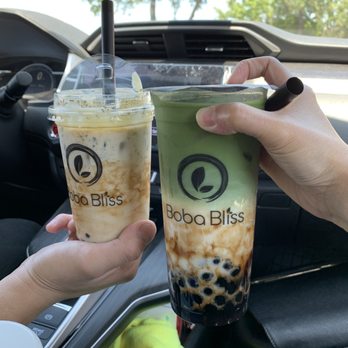 Boba Bliss - Chocolate puff cream and matcha brown sugar pearl - Bubble Tea Near Me - Dublin, California Boba Bliss - Chocolate puff cream and matcha brown sugar pearl - Bubble Tea Near Me - Dublin, California