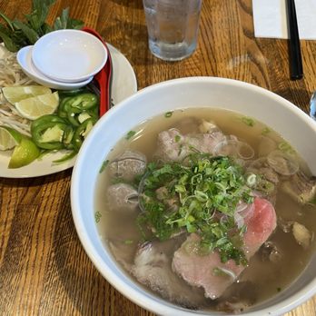 Little Saigon Cafe - P5 Pho Rare Eye Round Steak, Brisket, and Fatty Flank add meatballs - Vietnamese Near Me - Philadelphia, Pennsylvania Little Saigon Cafe - P5 Pho Rare Eye Round Steak, Brisket, and Fatty Flank add meatballs - Vietnamese Near Me - Philadelphia, Pennsylvania
