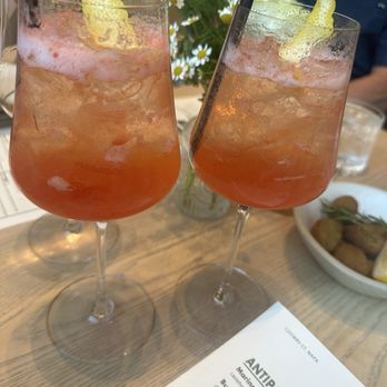 A16 - Silverado Spritz and fried olives - Pizza Near Me - Napa, California A16 - Silverado Spritz and fried olives - Pizza Near Me - Napa, California
