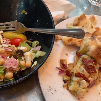 Belltown Pizza - Pesto Neo-Politan Pizza House Salad - Pizza Near Me - Seattle, Washington Belltown Pizza - Pesto Neo-Politan Pizza House Salad - Pizza Near Me - Seattle, Washington