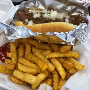 That's My Dog - Brisket Dog without cheese and fries. Excellent. - Hot Dogs Near Me - Katy, Texas That's My Dog - Brisket Dog without cheese and fries. Excellent. - Hot Dogs Near Me - Katy, Texas