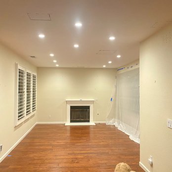 Duke Electric - Family room during construction - Electricians Near Me - Campbell, California