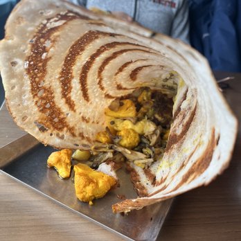 Linger - Mushroom Potato Masala Dosa Lunch - Asian Fusion Near Me - Denver, Colorado