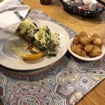 Crazy Pig Southern Kitchen - Eggs Benedict ponchatrain - American Near Me - Mandeville, Louisiana Crazy Pig Southern Kitchen - Eggs Benedict ponchatrain - American Near Me - Mandeville, Louisiana