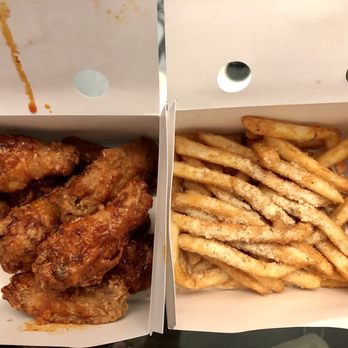 Bonchon Costa Mesa - combo spicy wings + drums with seasoned fries - Chicken Wings Near Me - Costa Mesa, California Bonchon Costa Mesa - combo spicy wings + drums with seasoned fries - Chicken Wings Near Me - Costa Mesa, California