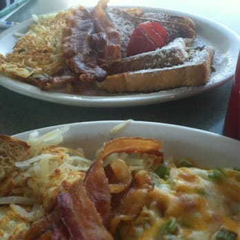 Dick's Uptown Cafe - Denver omelet for me cause its the best I've ever had. And French toast for my baby girl. - Breakfast & Brunch Near Me - Cedar Hill, Texas