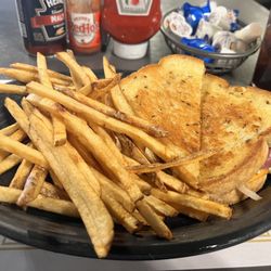 Connie's Corner - Rueben with hand-cut fries