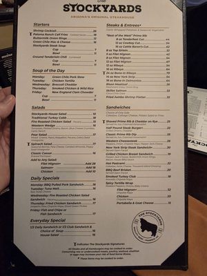 Menu photo 3 Stockyards Restaurant Phoenix, AZ Menu photo 3 Stockyards Restaurant Phoenix, AZ