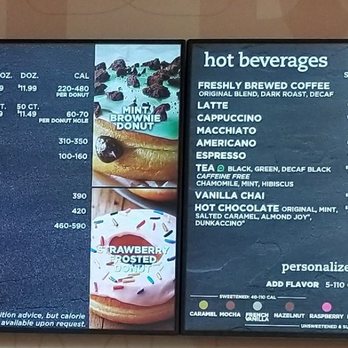 Dunkin' - menu - Donuts Near Me - Pearl City, Hawaii
