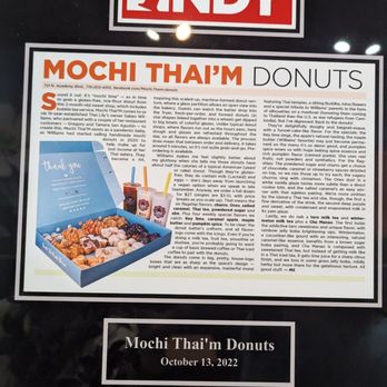 Mochi Thai'm Donuts - Accolades - Donuts Near Me - Colorado Springs, Colorado Mochi Thai'm Donuts - Accolades - Donuts Near Me - Colorado Springs, Colorado