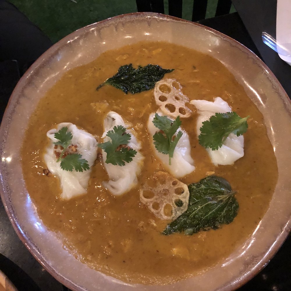 Valla Table - Crab dumpling curry - Thai Near Me - New York, New York