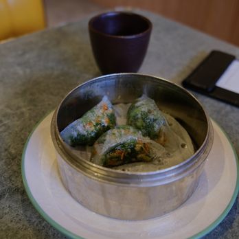 Tim Ho Wan - 09. Spinach & Enoki Mushroom Dumplings - Dim Sum Near Me - Irvine, California
