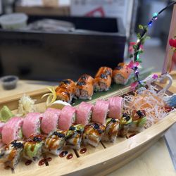 Prime Sushi & Ramen - Tiger roll 
pink lady roll 
black dragon roll