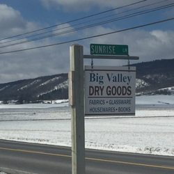 Big Valley Dry Goods Sign