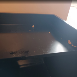 Austin's Park and Go-Karting - Condition of trash cans as soon as they opened. This is Sunday morning, with filth from Saturday night on trash cans, floors not mopped etc.