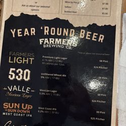 Firehouse Grill - Back of menu