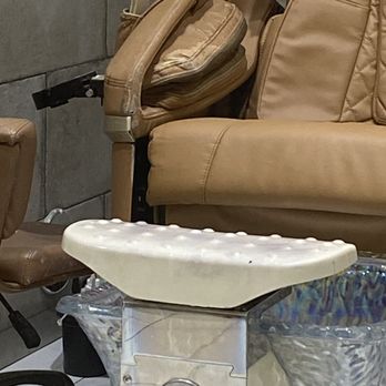 Avalon Nails & Spa - Old wore torn and tattered chairs - Nail Salons Near Me - West Palm Beach, Florida