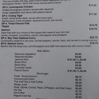 Bay View Thai Kitchen - Menu page 3 - Thai Near Me - Depoe Bay, Oregon Bay View Thai Kitchen - Menu page 3 - Thai Near Me - Depoe Bay, Oregon