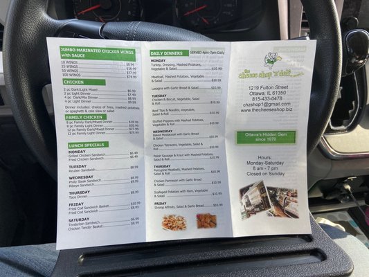 Menu photo 5 Cheese Shop Ottawa, IL