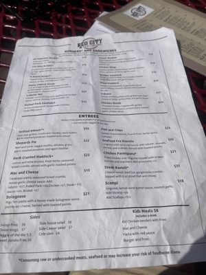 Menu photo 4 Red City Ale House Windham, ME