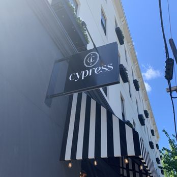 Cypress - Street signage - Mediterranean Near Me - McMinnville, Oregon