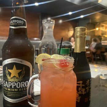 Sushi Rosa - Classic beer, Strawberry Soju drink and Sake bottle - Sushi Bars Near Me - Santa Rosa, California Sushi Rosa - Classic beer, Strawberry Soju drink and Sake bottle - Sushi Bars Near Me - Santa Rosa, California