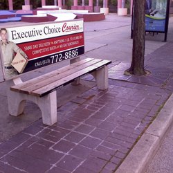 Executive Choice Courier - You may have seen our benches downtown... Have a seat while you call us with your order! :)