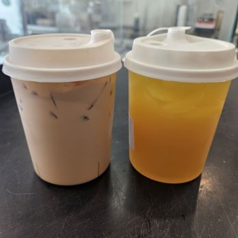 Garage Milk Tea - Milk Tea with Brulee Cream and Oolong Tea - Bubble Tea Near Me - Monterey Park, California