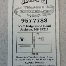 Kim's Seafood Restaurant # 2 - Kim's Seafood Menu (Updated)