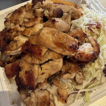Tikiyaki - Chicken plate (their most popular item) - Fast Food Near Me - Orange, California Tikiyaki - Chicken plate (their most popular item) - Fast Food Near Me - Orange, California
