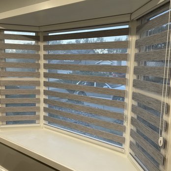A Blinds - Works beautifully on a bay window! Who needs those boxy shutter blinds!?' - Shades & Blinds Near Me - San Diego, California A Blinds - Works beautifully on a bay window! Who needs those boxy shutter blinds!?' - Shades & Blinds Near Me - San Diego, California