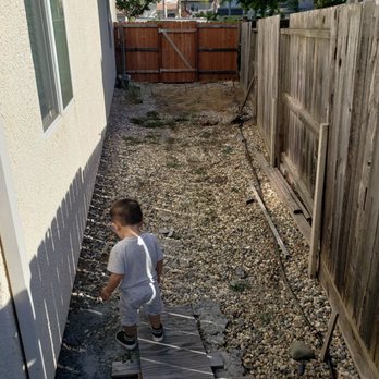 QV Landscaping & Maintenance - Backyard alley - before - Masonry/Concrete Near Me - Elk Grove, California QV Landscaping & Maintenance - Backyard alley - before - Masonry/Concrete Near Me - Elk Grove, California