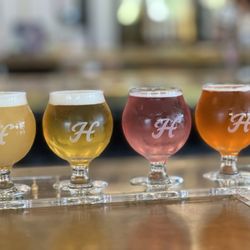 Harland - South Park - Beer Flight 6.27.24 Li Hing Mui Fruited Sour Quirk Raspberry Rocket Pop Hard Seltzer India Pale Whale West Coast IPA Hazy IPA