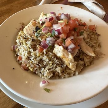 Tidewater Taphouse - Rice bowl with chicken - New American Near Me - Seward, Alaska Tidewater Taphouse - Rice bowl with chicken - New American Near Me - Seward, Alaska