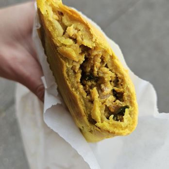 Peaches Patties - Curry chicken pattie - Caribbean Near Me - San Francisco, California Peaches Patties - Curry chicken pattie - Caribbean Near Me - San Francisco, California