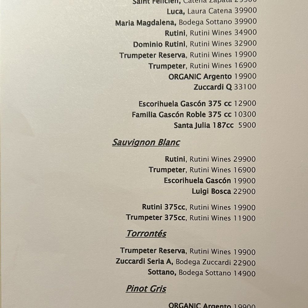 Aqva Restaurant - Wine list - Argentine Near Me - Puerto Iguazú, N