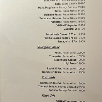 Aqva Restaurant - Wine list - Argentine Near Me - Puerto Iguazú, N