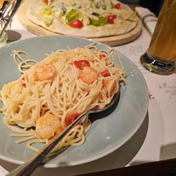 mama trattoria - Spaghetti Aglio Olio e Gambere