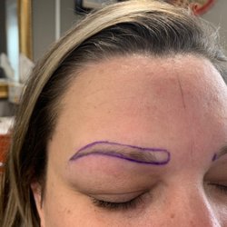 D’Zar Threading & Spa - Before microblading