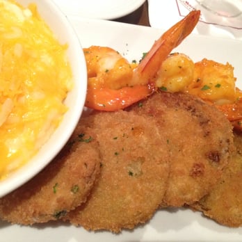 The Stackstone Grill - Shrimp and Grits with Fried Green Tomatoes - American Near Me - Atlanta, Georgia