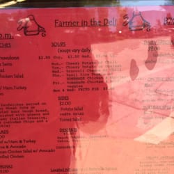 Farmer in the Deli - Everything is homemade.  Soups, sandwiches, and desserts