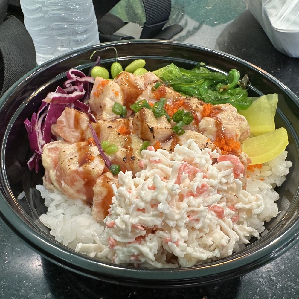 Fresh Bites Hawaii - Fresh Salmon Poke Bowl with Flaming Mayo Sauce - Poke Near Me - Honolulu, Hawaii Fresh Bites Hawaii - Fresh Salmon Poke Bowl with Flaming Mayo Sauce - Poke Near Me - Honolulu, Hawaii