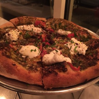 All-Purpose Shaw - Lucali! Pesto, red peppers burrata and fried olives. Very very good - Pizza Near Me - Washington, DC, District of Columbia