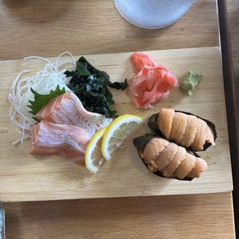 Urara Japanese Cuisine - Salmon sashimi and uni nigiri - Japanese Near Me - Seattle, Washington Urara Japanese Cuisine - Salmon sashimi and uni nigiri - Japanese Near Me - Seattle, Washington