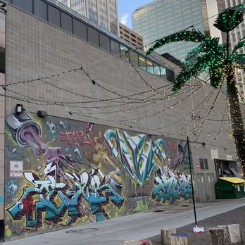 The Outer Space - a city street with graffiti on the walls - Music Venues Near Me - Denver, Colorado