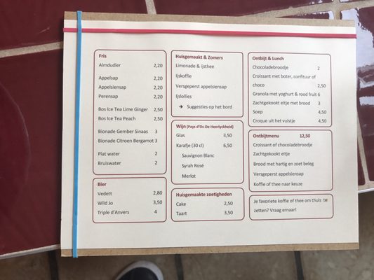 Menu photo 2 Frits Antwerp, VAN Menu photo 2 Frits Antwerp, VAN
